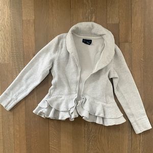 Ralph Lauren Gray Sweatshirt Ruffle Collared size 6X